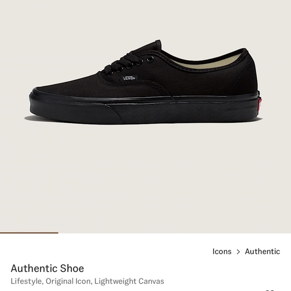 Vans Classic Black Lace-Up Shoes - Picture 6 of 6